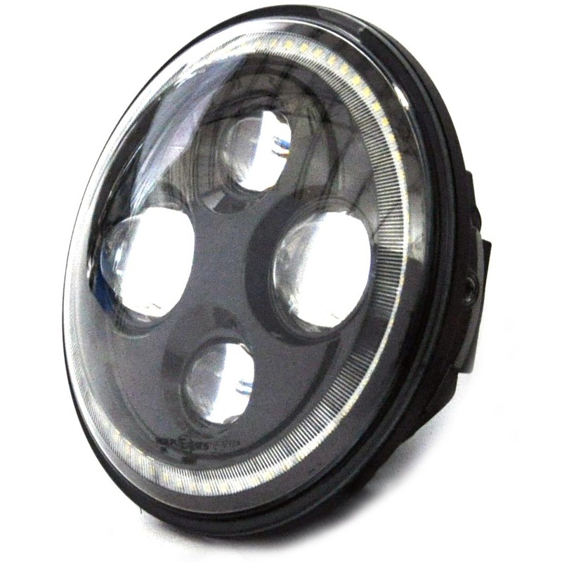 NoBrand Headlight insert led 7'' Cafe Racer black