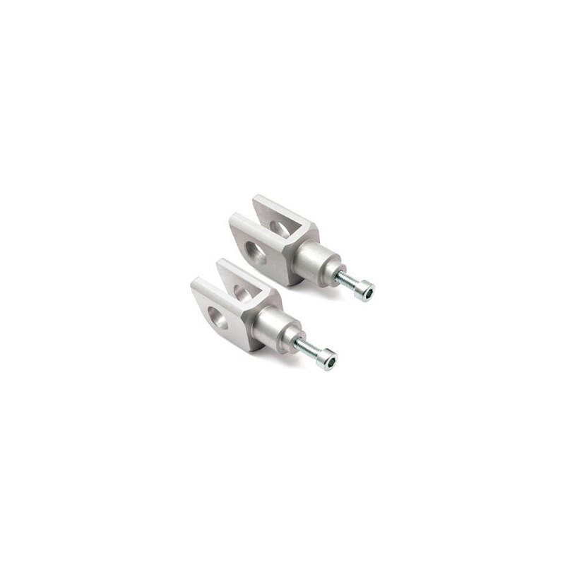 Footpeg joints Yamaha XV 750 Virago LSL driver grey pair