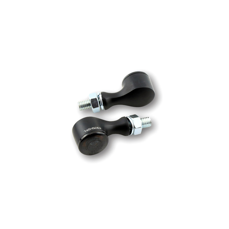 Led winkers Highsider Apollo Classic black smoked pair