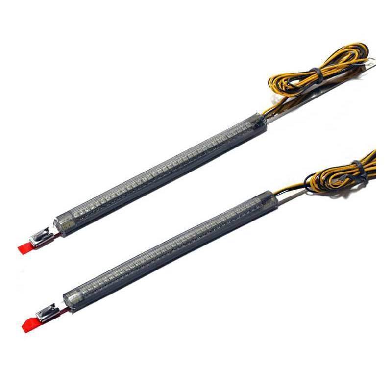 Led fork winkers 49mm Flexi 360° smoked pair