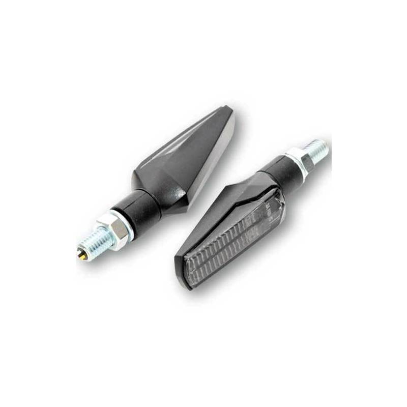 Parts Unlimited Led winkers FineLine black matt smoked pair