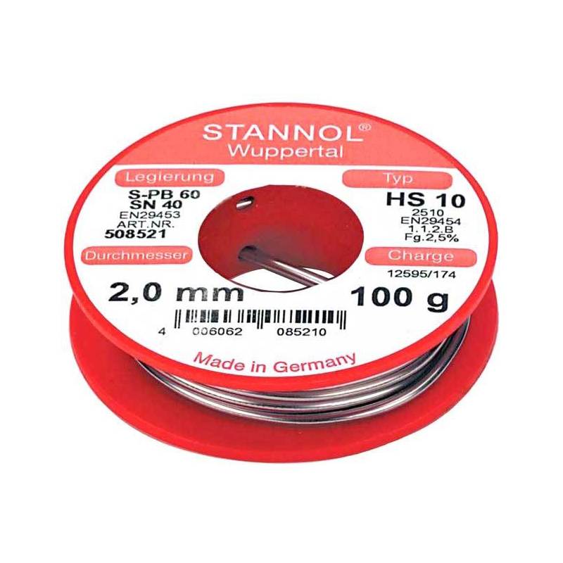 Stannol Soldering wire pond 2mm 100gr