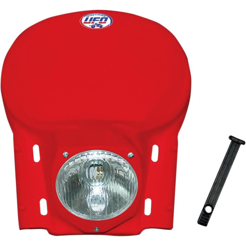 Motorcycle headlight fairing Ufo Vintage complete red