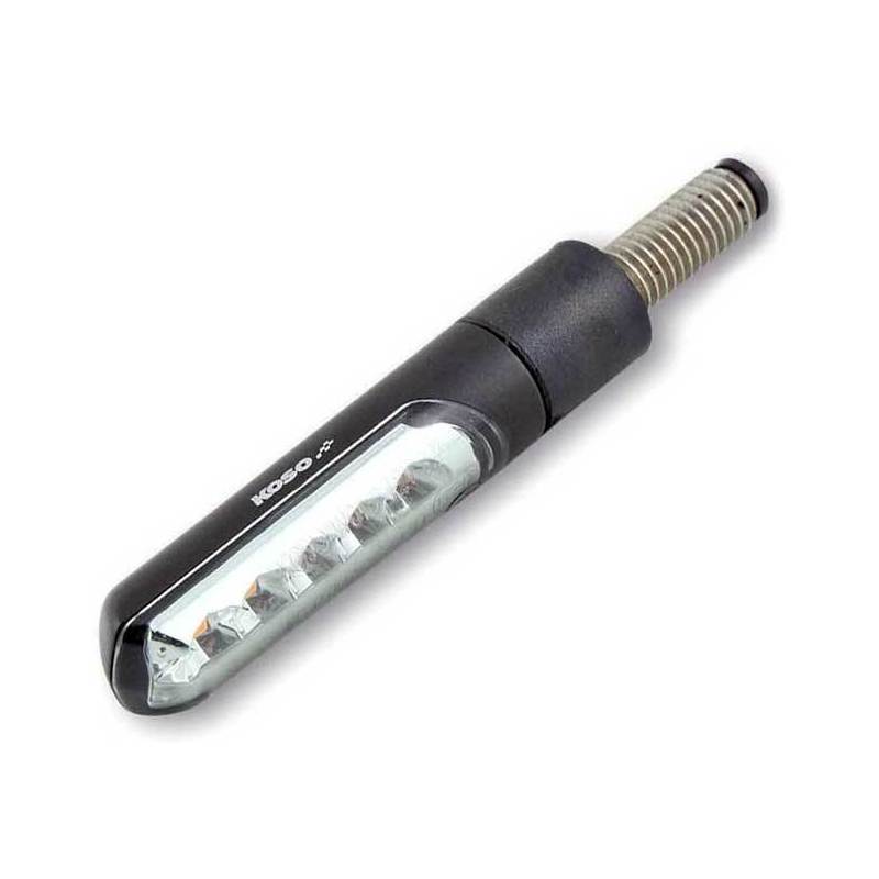 Led winker sequence light Koso Electro black matt
