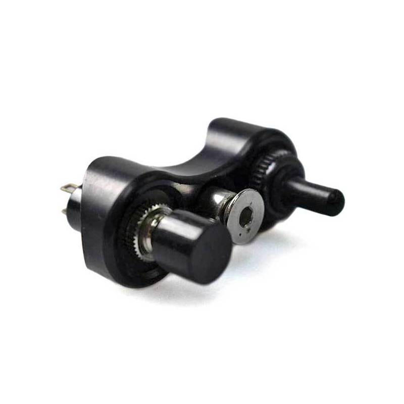 Button set 22mm to screw Old Style 1+1 black