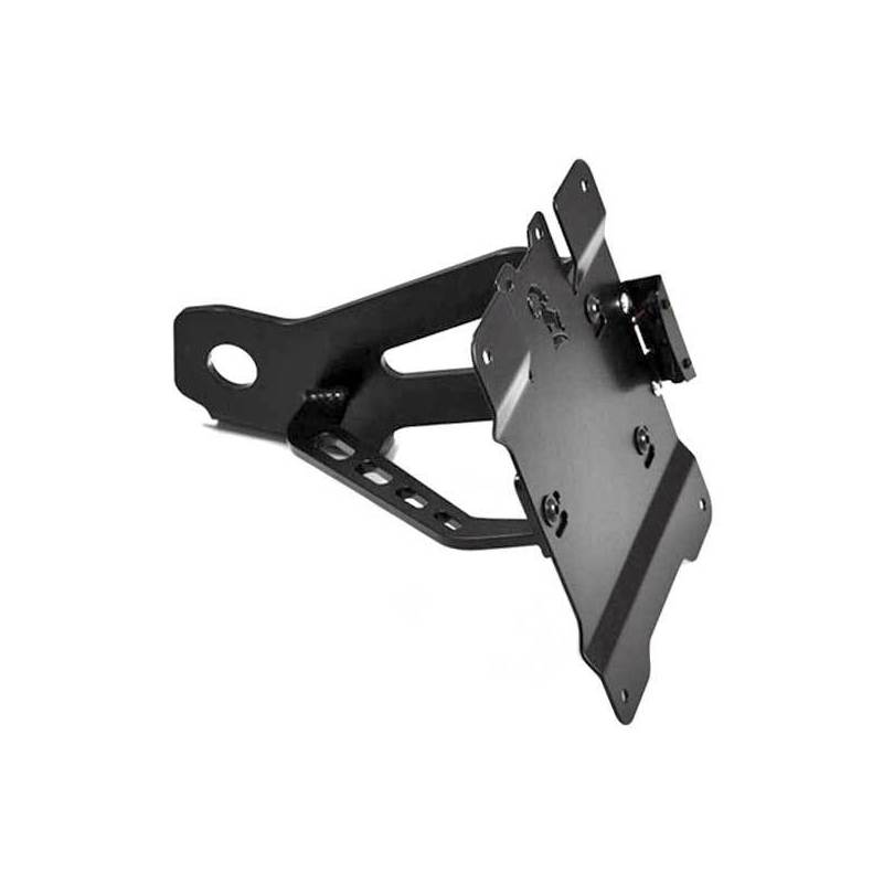 soporte de matricula harley-davidson dyna 06- montaje lateral zieger