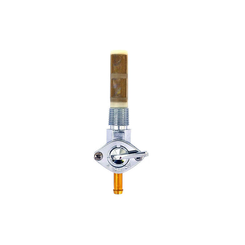 MCS Benzinhahn 3/8'' NPT niedrige anschluss 1975 Style chrom
