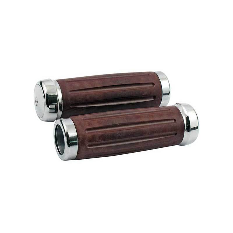 MCS Handlebar grips Retro Style Bakelite 1''