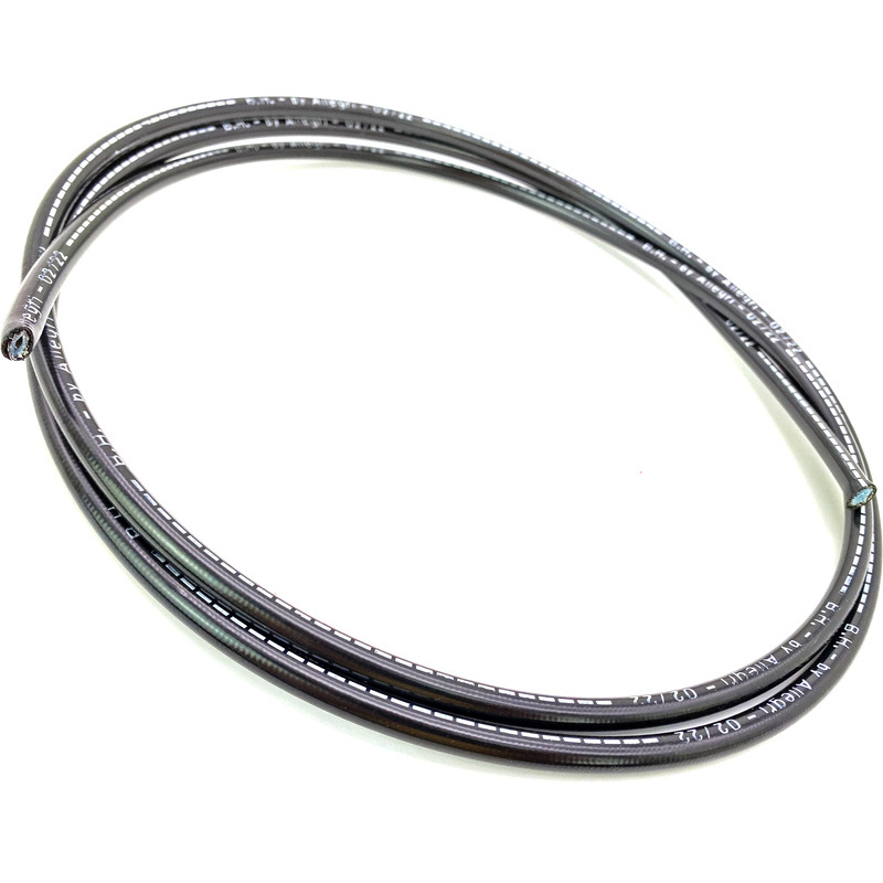 Aeronautical brake hose Allegri 10cm to assemble braided black