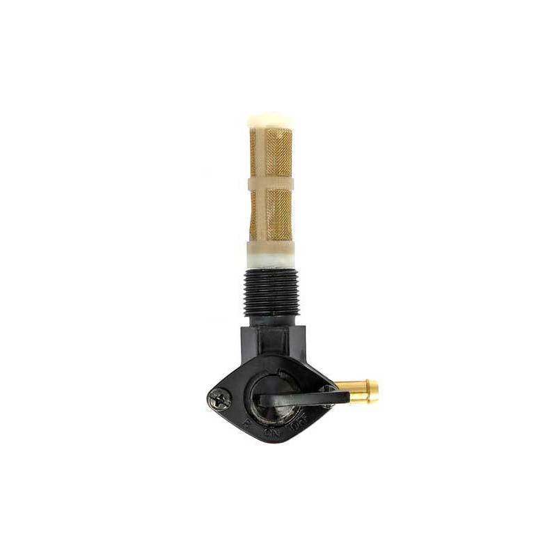 Benzinhahn 3/8'' NPT seitlicher anschluss rechts 1975 Style schwarz