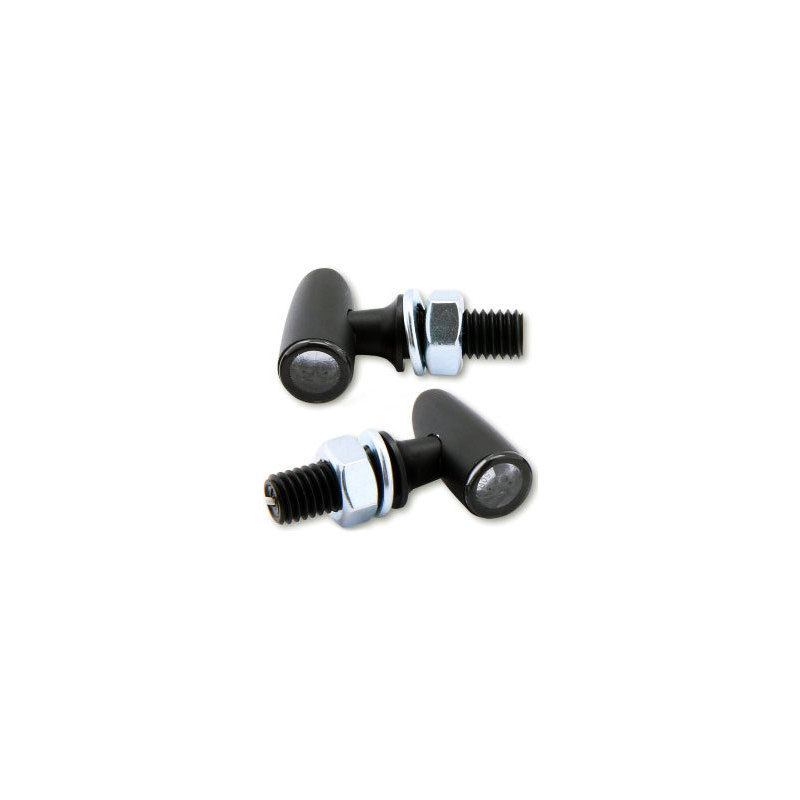 Led winkers Highsider Proton One black matt smoked pair