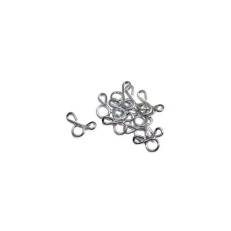 Fuel hose clip 7-8mm grey set 20pc
