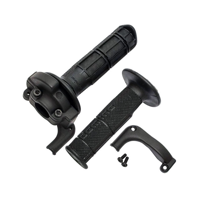 Gasgriff 22mm einzugig Tommaselli Cross schwarz