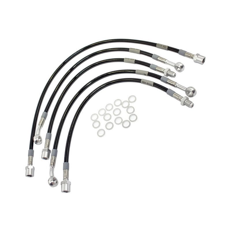 kit latiguillos de freno metalicos moto guzzi 1000 i-convert completo negro