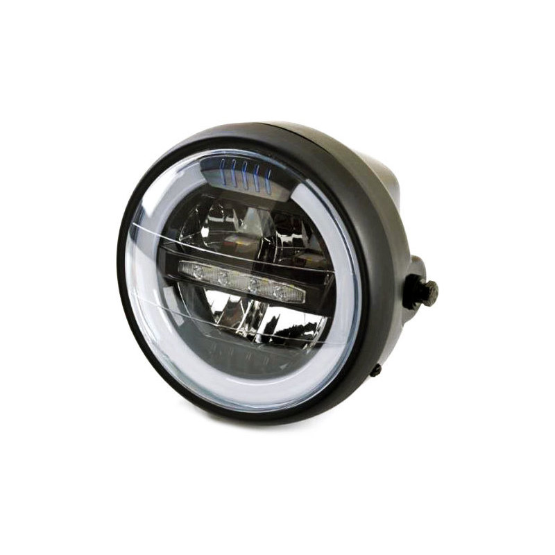 Full led headlight 6.25'' Puig Lumen black matt