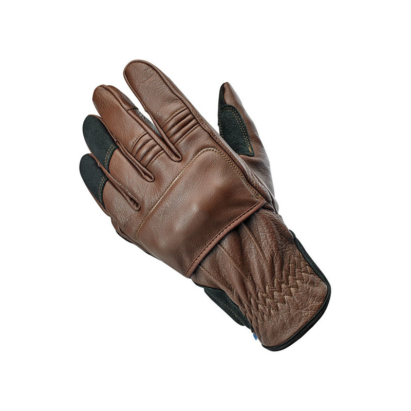 Motorcycle gloves Biltwell Belden brown/black