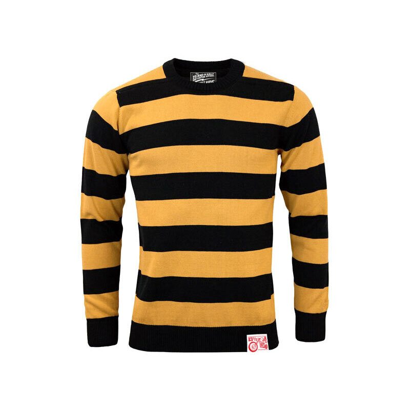 13 And a Half Sweatshirt 13 1/2 Outlaw stripes black/yellow