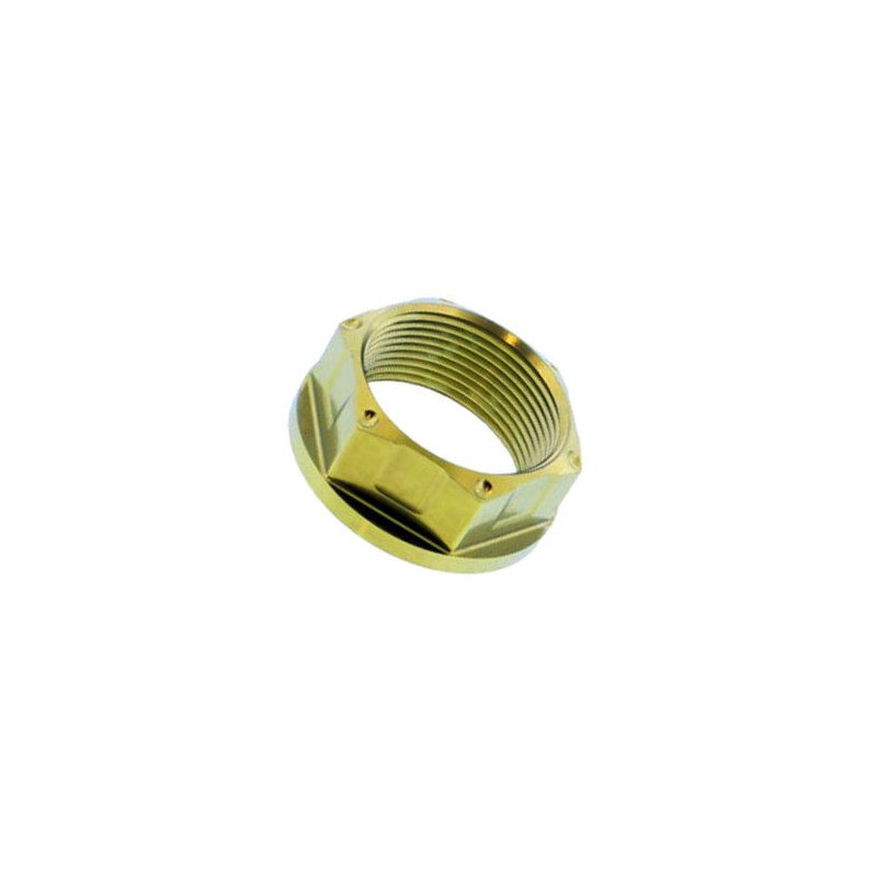 tuerca de husillo de rueda m25x15 llave 28mm titan oro