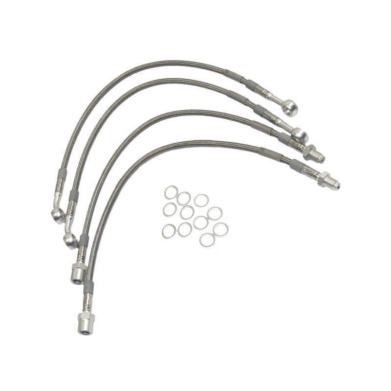 kit latiguillos de freno metalicos moto guzzi 1000 sp completo gris