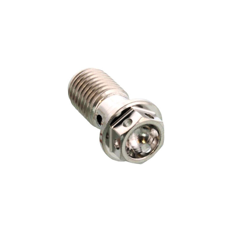 tornillo banjo m10x1 simple racing inox gris