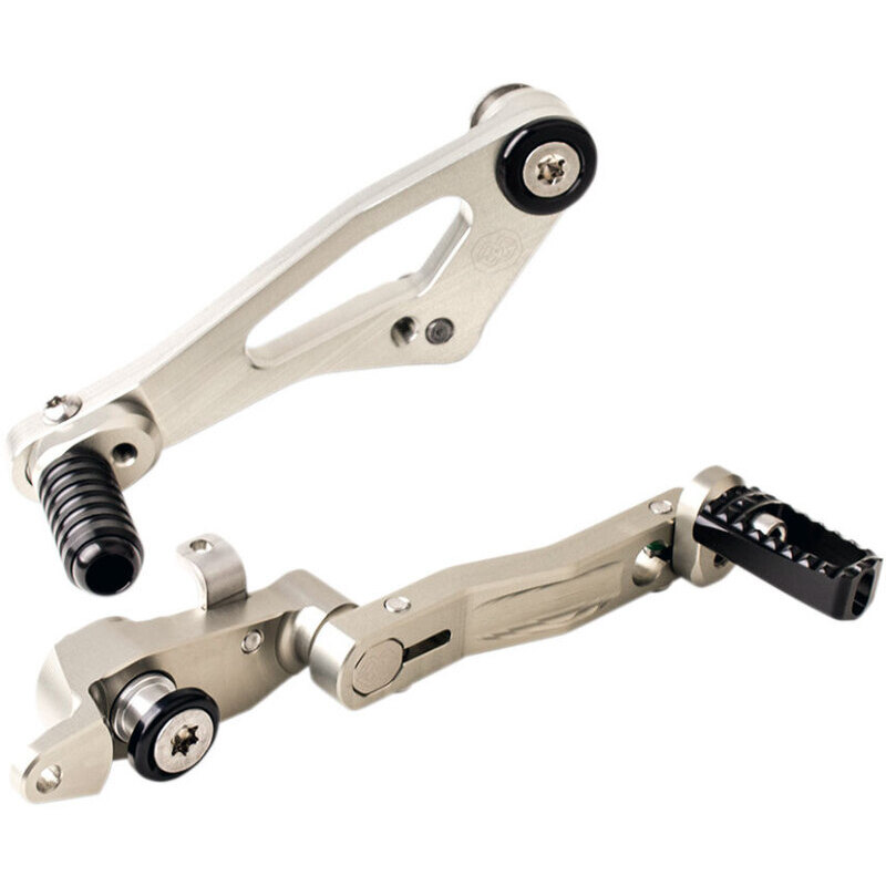 Fußrastenhebel BMW R 1200 GS '13- kit Gilles Tooling grau