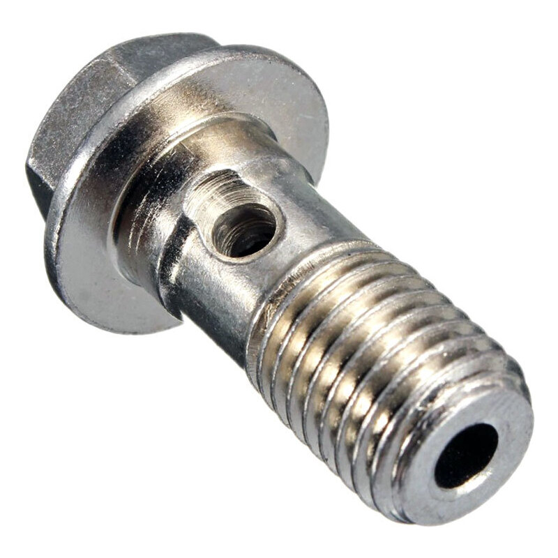 Hohlschraube M10x1.25 einfach bordelkopf stahl chrom