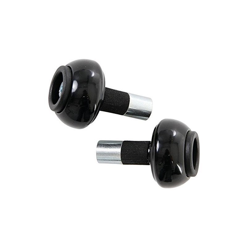 Bar-end weights LSL spheric 18mm black steel