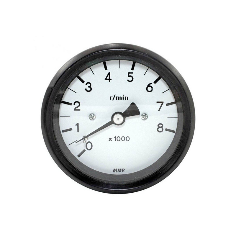 Electronic tachometer MMB Old Style 8K 1:2 body black dial white