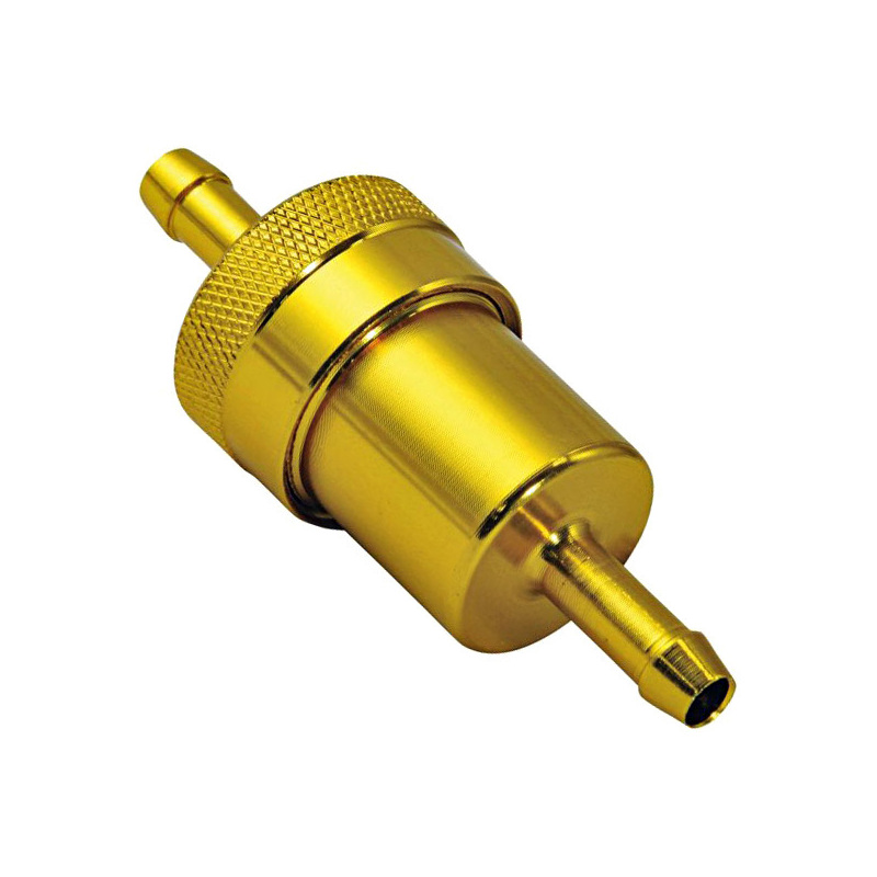 Emgo Fuel filter 6mm alloy gold