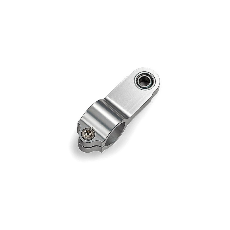 abrazadera del amortiguador de direccion bitubo horizontal larga