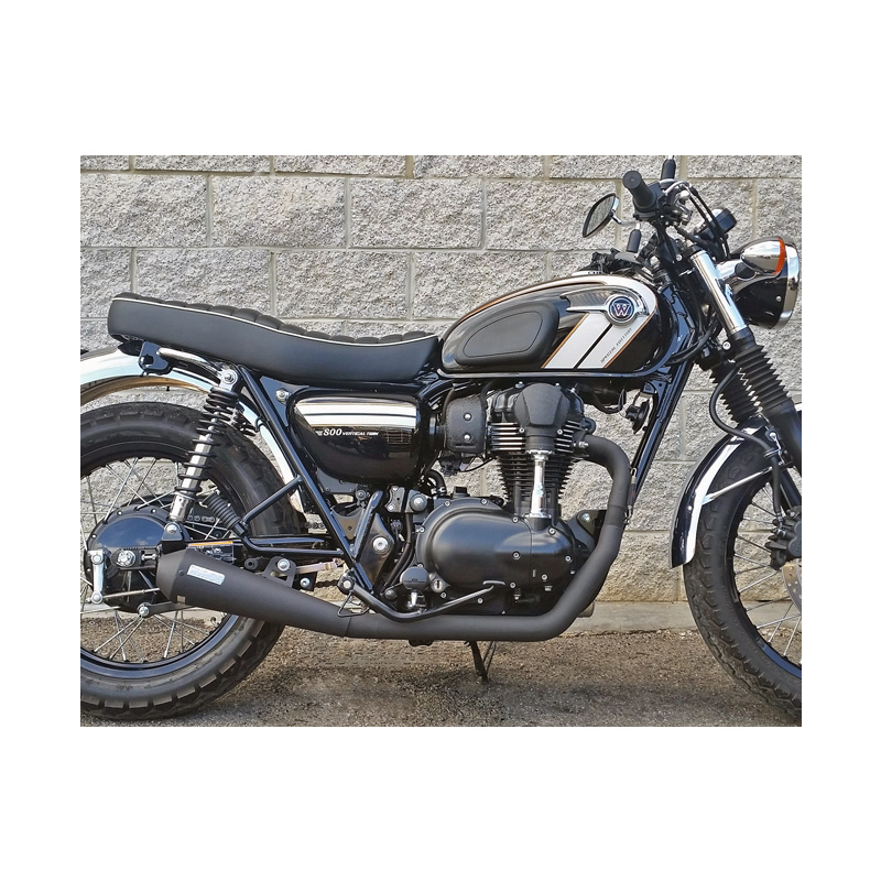 sistema de escape kawasaki w 800 e4 mass cafe racer 2-1