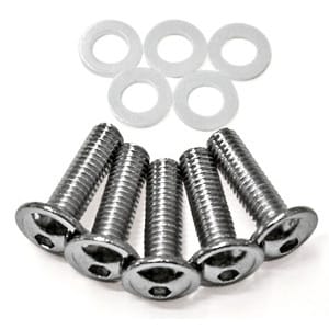 Vite per carenature M6x20mm acciaio cromo set 5pz