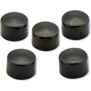 Hexagonal head bolt cover M8 plastic black set 5pc