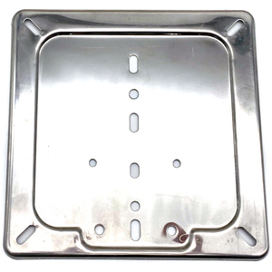 License plate base modern motorcycle steel chrome